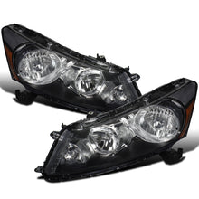 2008-2012 Honda Accord Sedan  Replacement Headlights Assembly Pair | Black