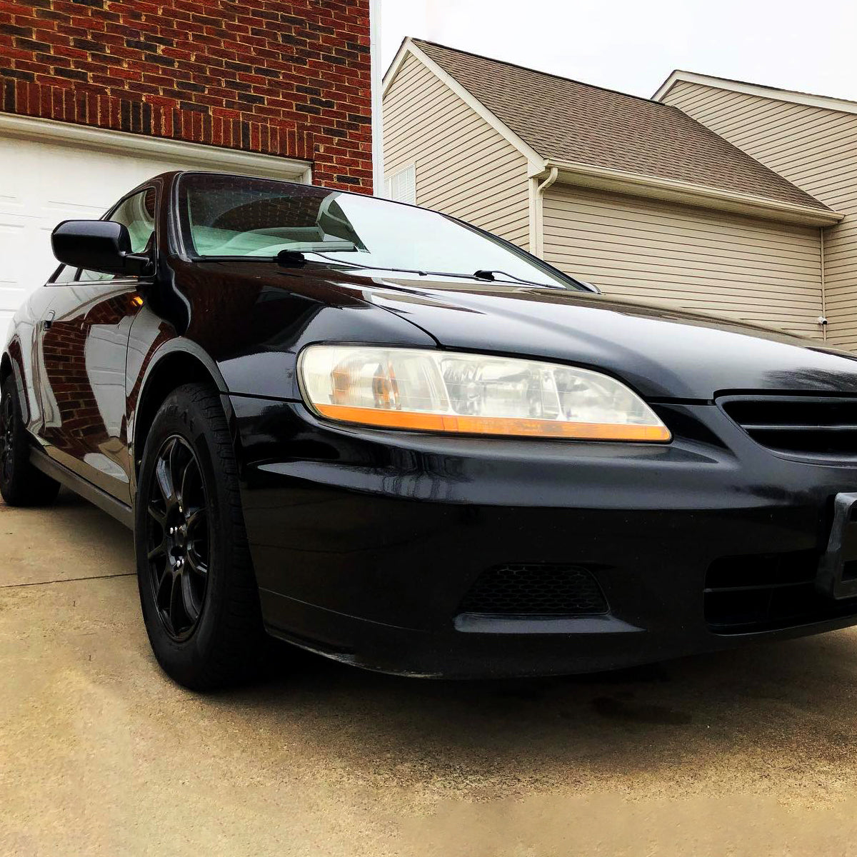 Ronnin - Compatible con Honda Accord Sedán Coupé 1998-2002 | Par de ensamblajes de faros de repuesto | Cromado
