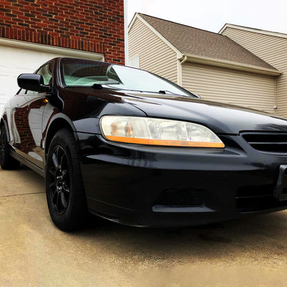 Ronnin - Compatible con Honda Accord Sedán Coupé 1998-2002 | Par de ensamblajes de faros de repuesto | Cromado