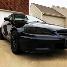 Ronnin - Compatible con Honda Accord Sedán Coupé 1998-2002 | Par de ensamblajes de faros de repuesto | Negro Ahumado