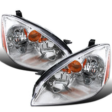 Ronnin - Fits 2002-2004 Nissan Altima Factory Replacement Halogen Headlights Assembly Pair | Chrome