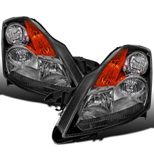 2007-2009 Nissan Altima Sedan  Replacement Halogen Headlights Assembly Pair | Black