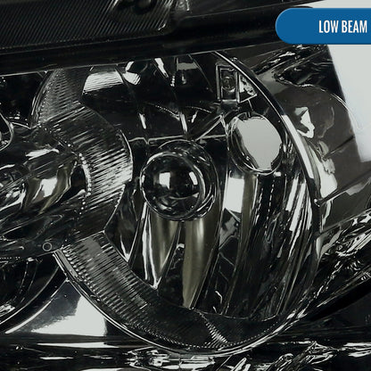 Ronnin - Fits 2007-2014 Chevy Avalanche Tahoe Suburban Factory Replacement Headlights  Assembly Pair | Smoke