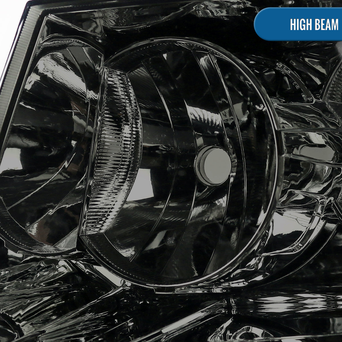 Ronnin - Fits 2007-2014 Chevy Avalanche Tahoe Suburban Factory Replacement Headlights  Assembly Pair | Smoke