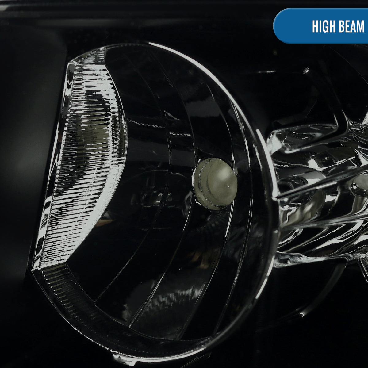 Ronnin - Fits 2007-2014 Chevy Avalanche Tahoe Suburban Factory Replacement Headlights  Assembly Pair | Black Smoke