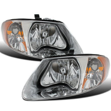 Ronnin - Fits 2001-2007 Dodge Grand Caravan Chrysler Town & Country Grand Voyager Factory Replacement Headlights Assembly Pair | Chrome