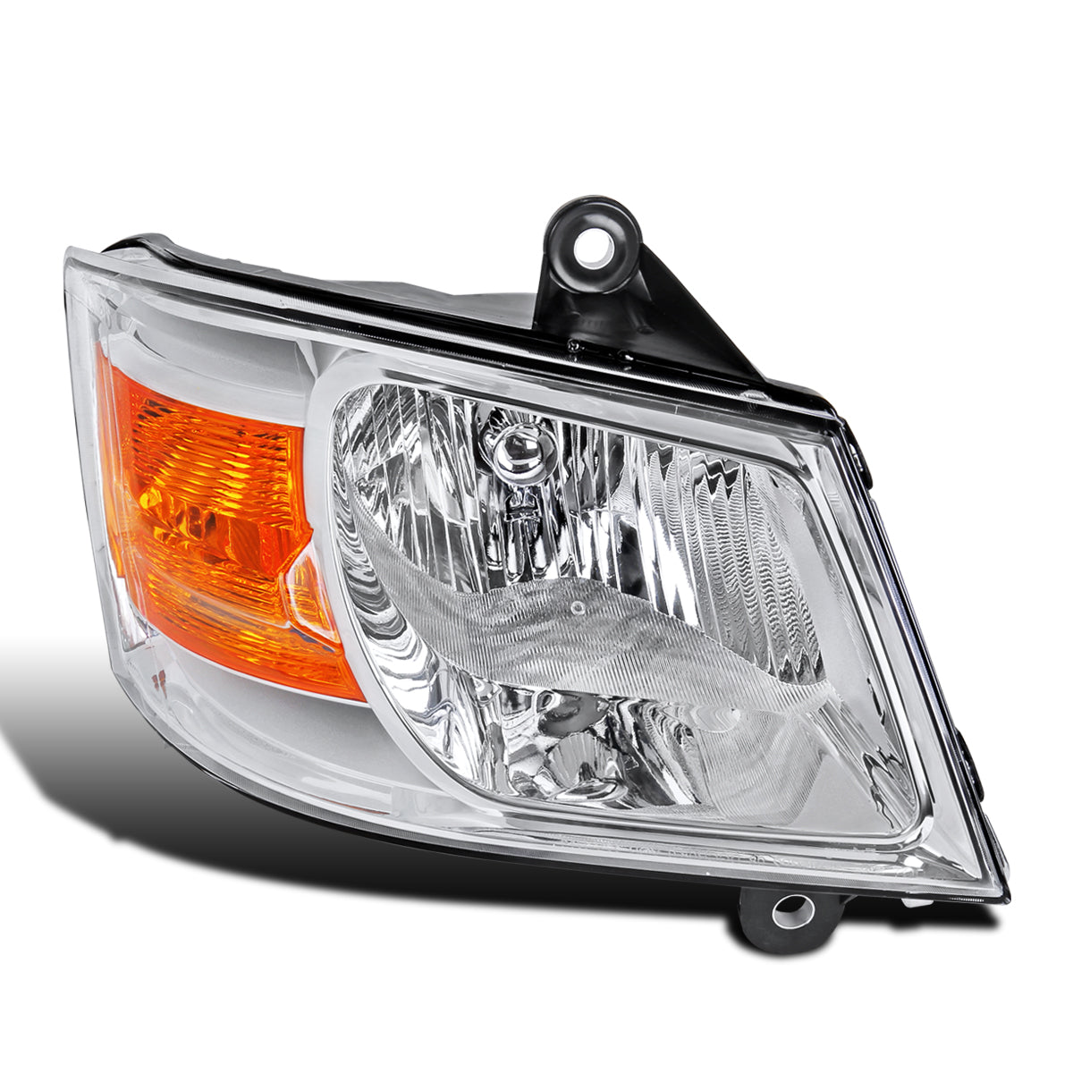 Ronnin - Compatible con Dodge Grand Caravan 2008-2010 Ensamblaje de faros delanteros de repuesto lado del pasajero | Cromado