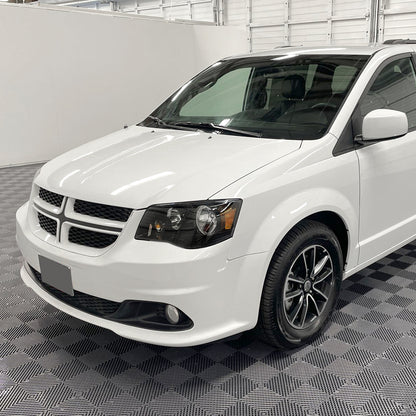 Ronnin - Compatible con Dodge Grand Caravan y Chrysler Town & Country 2011-2018 | Par de faros delanteros de repuesto | Negros