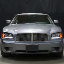 Ronnin - Fits 2006-2010 Dodge Charger Upgraded LED Running Lights Halogen Headlights Assembly Pair | Black