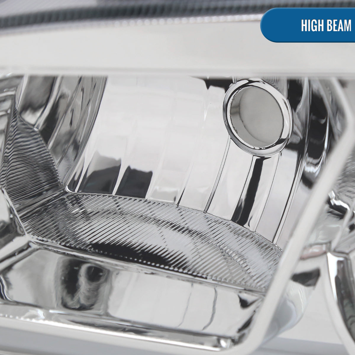 Ronnin - Fits 2006-2010 Dodge Charger Upgraded Replacement LED Tube Switchback Sequential Turn Signal Halogen Headlights Assembly Pair | Chrome