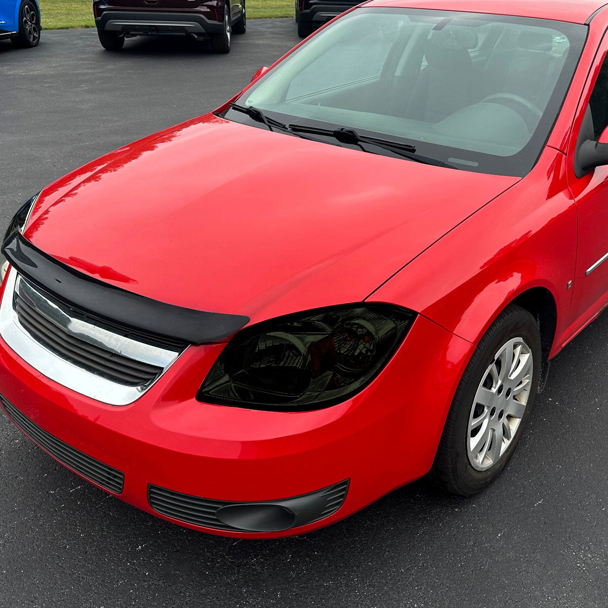 Ronnin - Compatible con Pontiac Pursuit 2005-2010 Pontiac G5 Chevy Cobalt | Par de ensamblajes de faros delanteros de repuesto | Ahumado