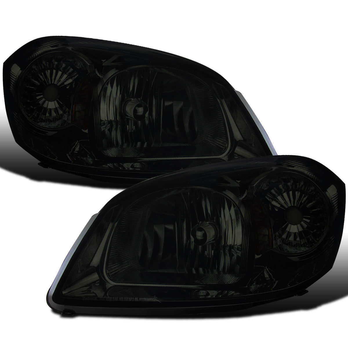 Ronnin - Compatible con Pontiac Pursuit 2005-2010 Pontiac G5 Chevy Cobalt | Par de ensamblajes de faros delanteros de repuesto | Ahumado