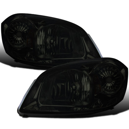 Ronnin - Compatible con Pontiac Pursuit 2005-2010 Pontiac G5 Chevy Cobalt | Par de ensamblajes de faros delanteros de repuesto | Ahumado
