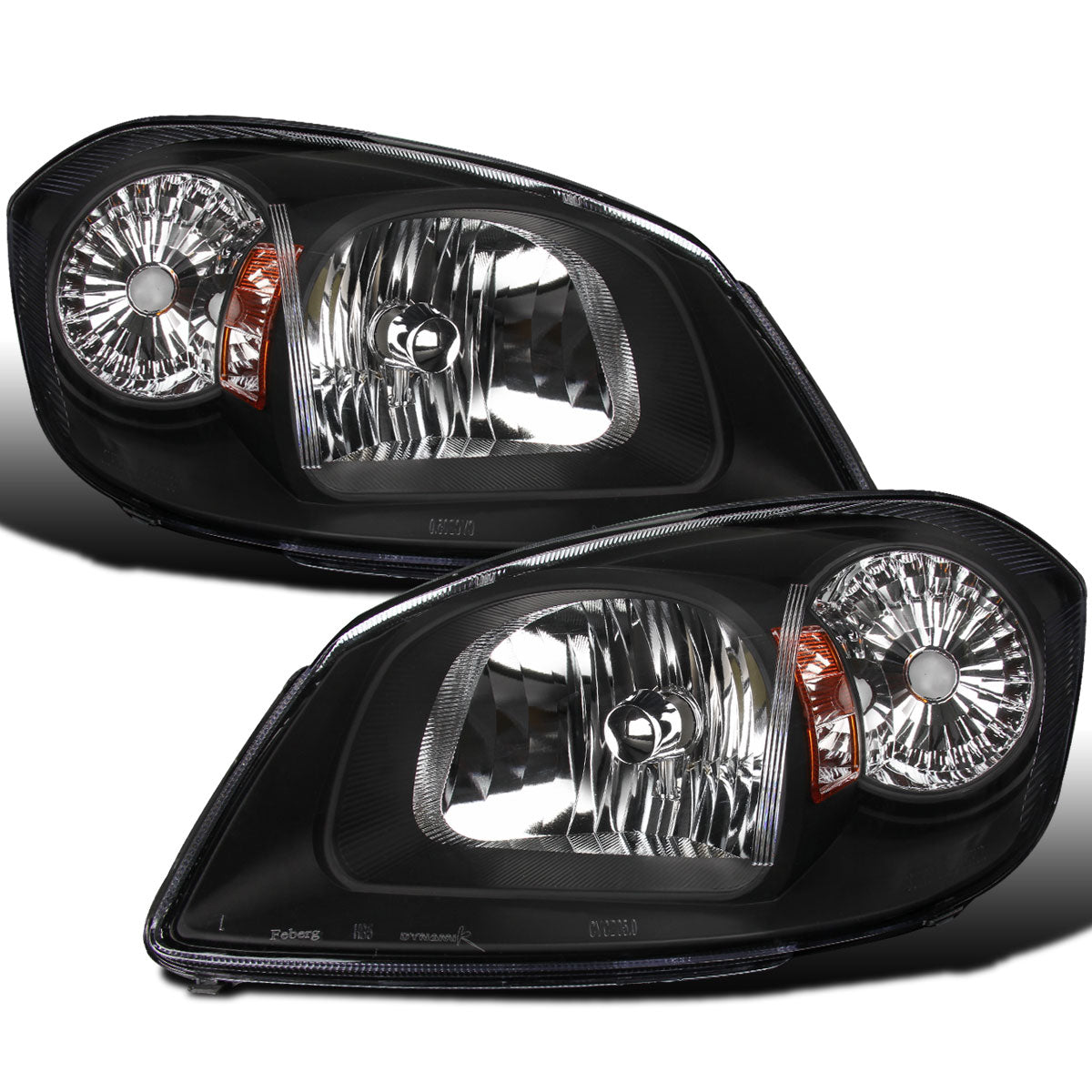 Ronnin - Faros delanteros de repuesto para Pontiac Pursuit 2005-2010 Pontiac G5 Chevy Cobalt | Negro