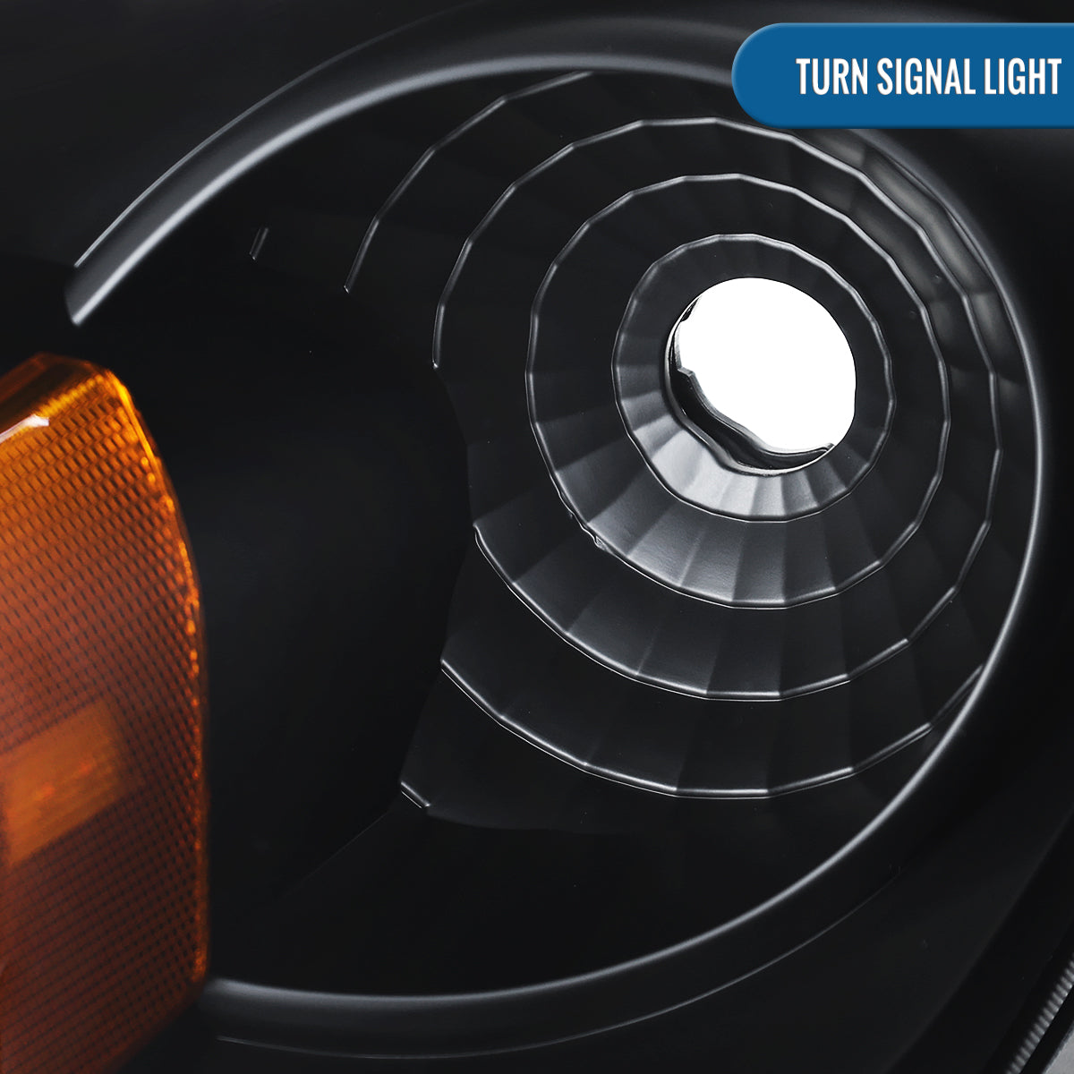 Ronnin - Fits 2005-2010 Chevy Cobalt Pontiac G5 Pursuit Upgraded Factory Replacement LED Tube Running Lights Headlights Assembly Pair | Black