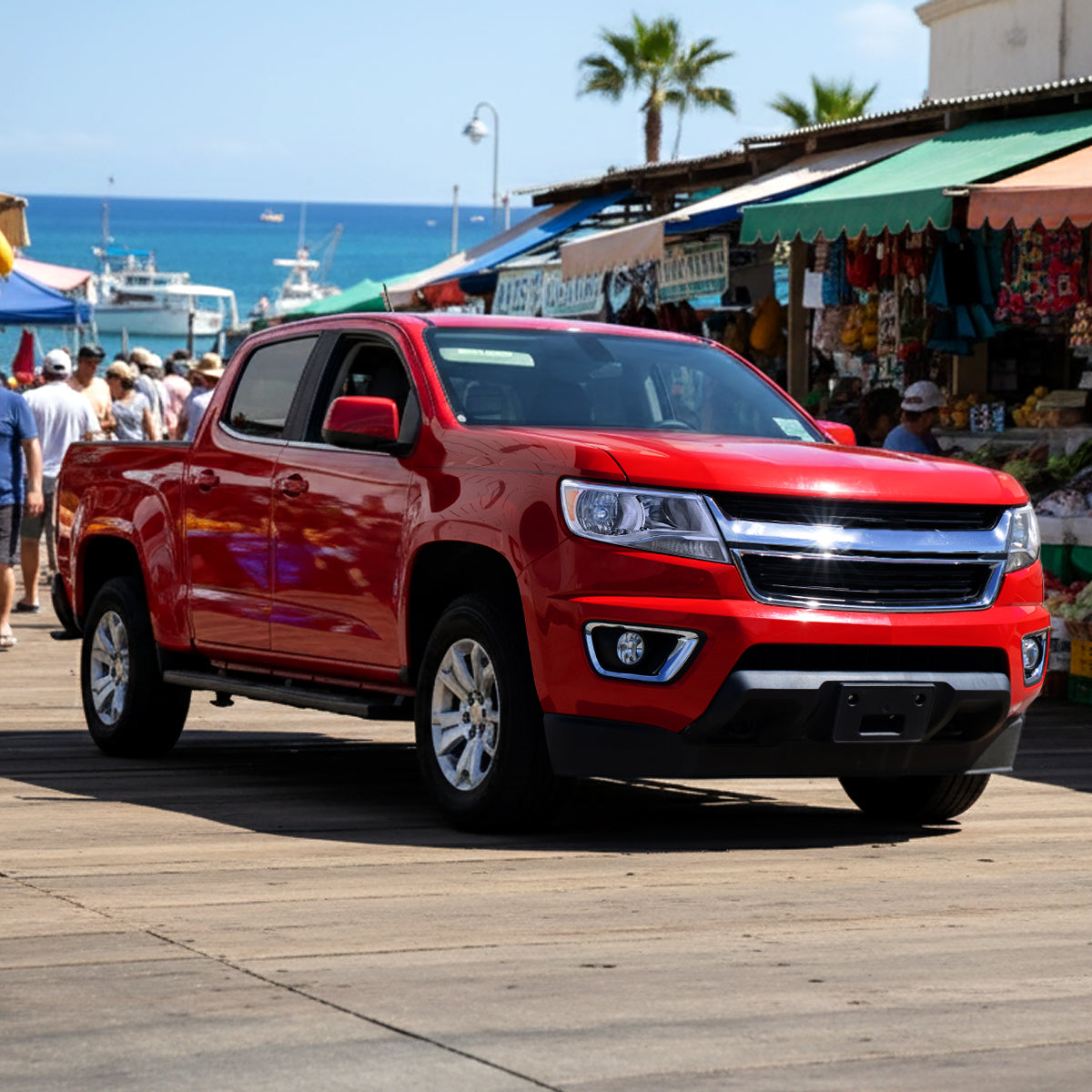 Ronnin - Se adapta a Chevy Colorado 2015-2022 | Par de ensamblaje de faros delanteros halógenos de repuesto | Cromado