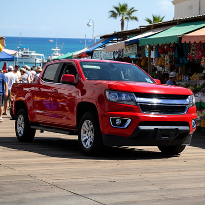 Ronnin - Compatible con Chevy Colorado 2015-2022 | Par de faros halógenos de repuesto | Negro