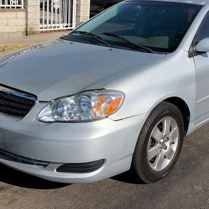 Ronnin - Se adapta a Toyota Corolla 2003-2008 Par de conjunto de faros de repuesto | Cromado