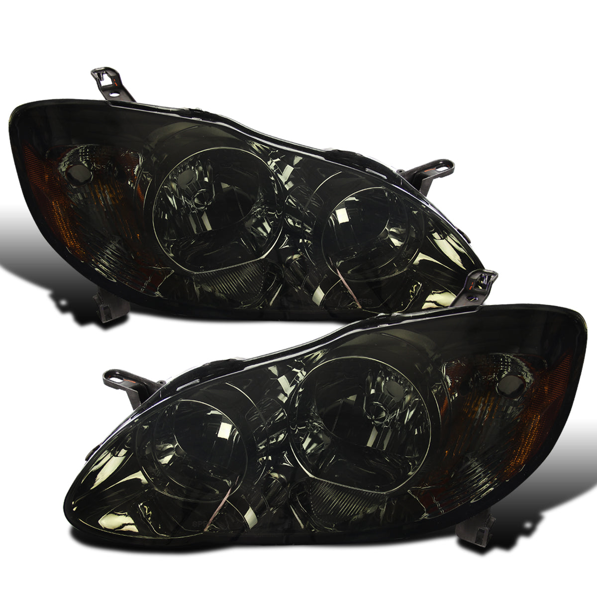 Ronnin - Faros de repuesto para Toyota Corolla 2003-2008, par | Ahumado