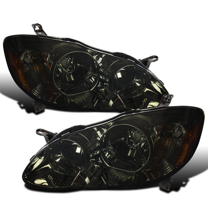 Ronnin - Faros de repuesto para Toyota Corolla 2003-2008, par | Ahumado