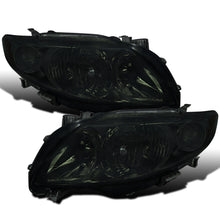 Ronnin - Fits 2009-2010 Toyota Corolla Factory Replacement Headlights Assembly Pair | Smoke