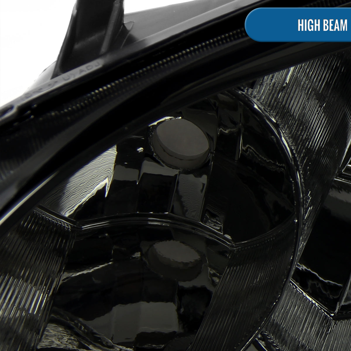 Ronnin - Fits 2004-2005 Honda Civic 2-Door Coupe 4-Door Sedan Replacement Headlights Pair | Smoke