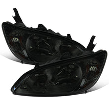 Ronnin - Fits 2004-2005 Honda Civic 2-Door Coupe 4-Door Sedan Replacement Headlights Pair | Smoke