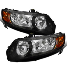 2006-2011 Honda Civic 2-Door Coupe  Replacement Headlights Assembly Pair | Black