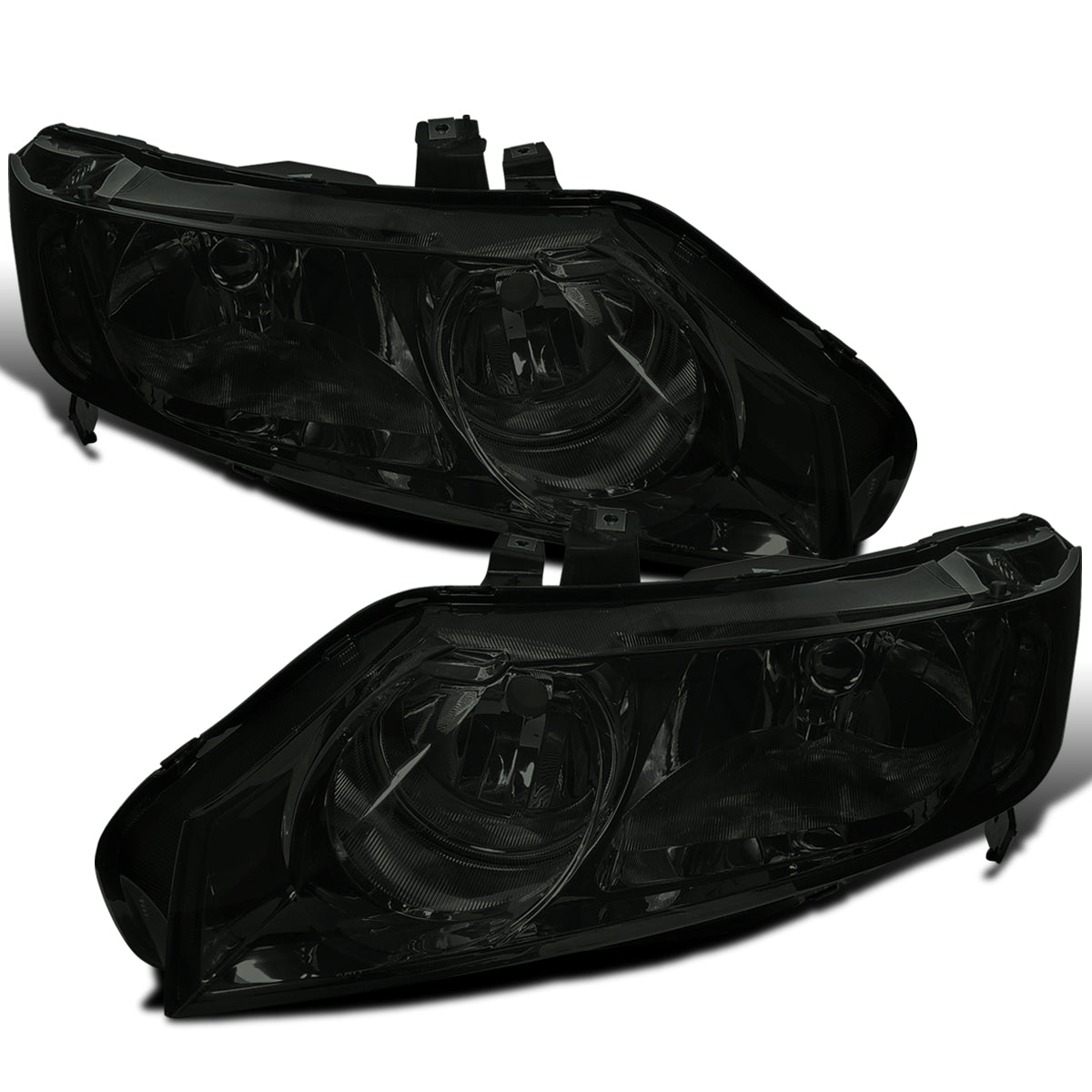 Ronnin - Faros delanteros de repuesto, par | Ahumados | para Honda Civic Sedán 2006-2011