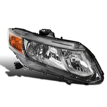 2012-2015 Honda Civic Coupe Sedan  Replacement Headlights Assembly Passenger Side  | Black