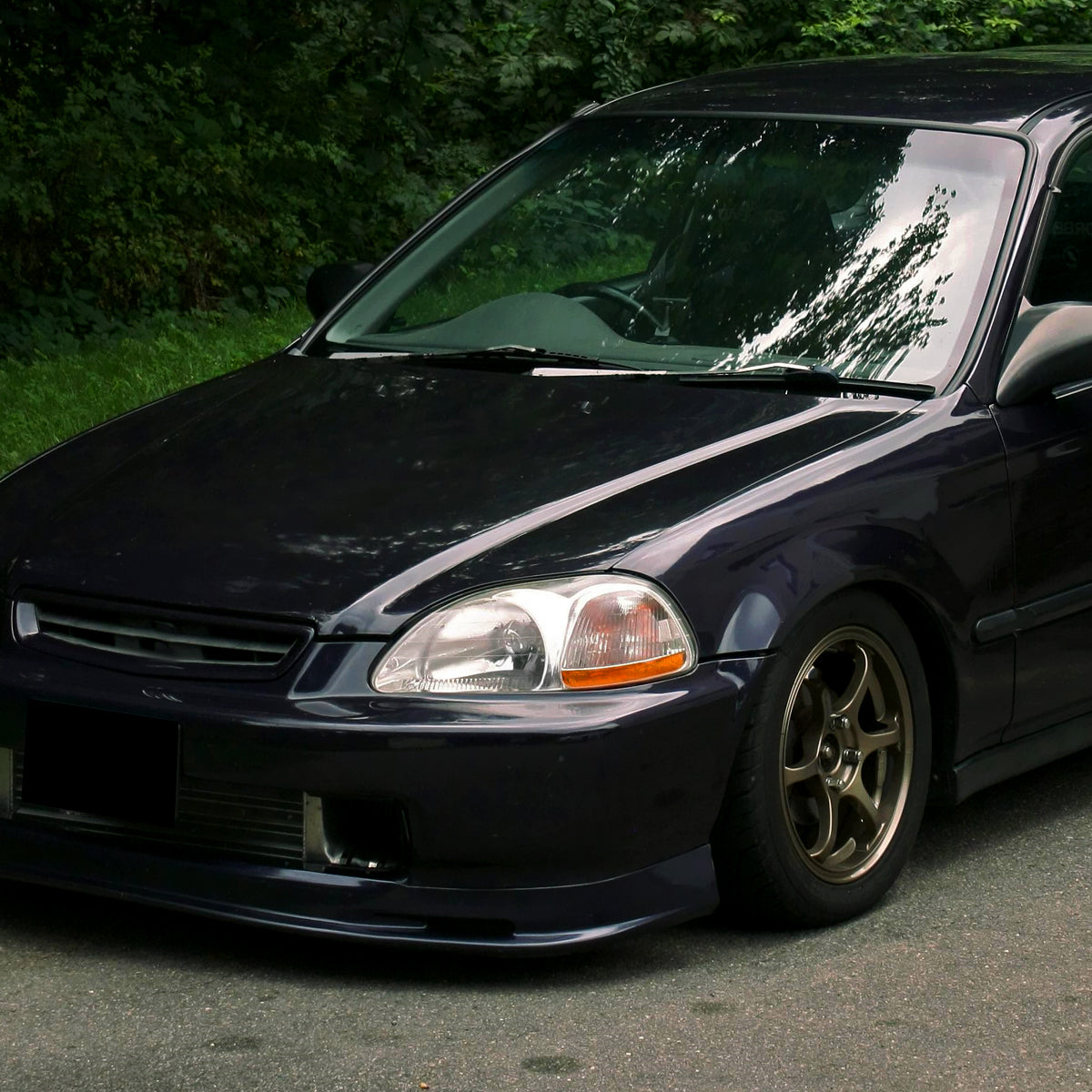 Ronnin - Faros delanteros de repuesto para Honda Civic EK 1996-1998, par | Cromados