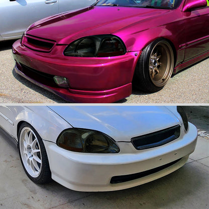 Ronnin - Faros delanteros de repuesto originales para Honda Civic EK 1996-1998, par | Ahumado