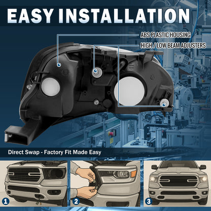 Ronnin - Faros de repuesto para Honda Civic EK 1999-2000, par | Ahumado