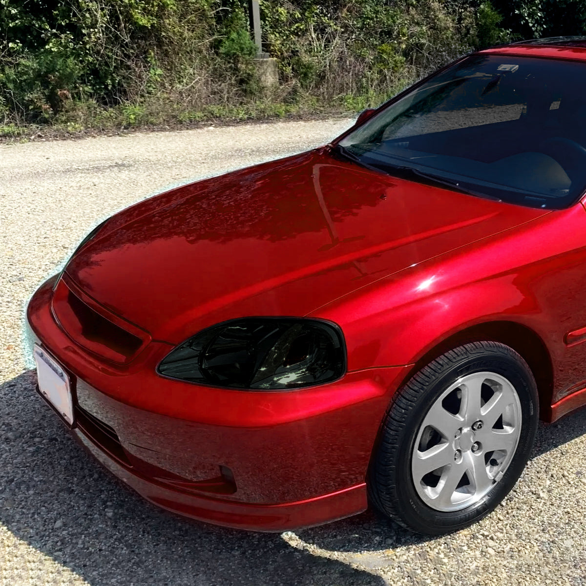 Ronnin - Faros de repuesto para Honda Civic EK 1999-2000, par | Ahumado