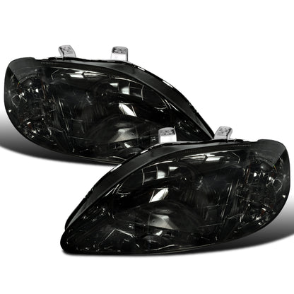 Ronnin - Faros de repuesto para Honda Civic EK 1999-2000, par | Ahumado