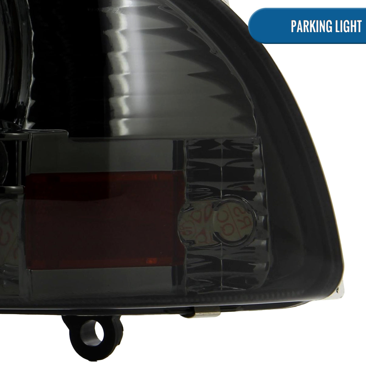 Ronnin - Fits 1997-2004 Dodge Dakota 1998-2003 Durango Upgraded Replacement LED Running Lights Headlights Assembly Pair | Smoke