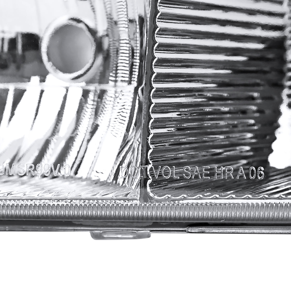 Ronnin - Fits 1999-2007 GMC Sierra 1500 2500 3500 2000-2006 Yukon XL Denali Headlights Head Lamps Factory Replacement Pair | Chrome