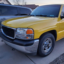 Ronnin - Fits 1999-2007 GMC Sierra 1500 2500 3500 2000-2006 Yukon XL Denali Headlights Head Lamps Factory Replacement Pair | Chrome