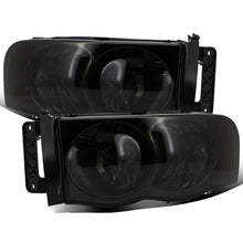 Ronnin - Fits 2002-2005 Dodge Ram 1500 2500 3500 Factory Style Replacement Headlights Assembly Pair | Smoke