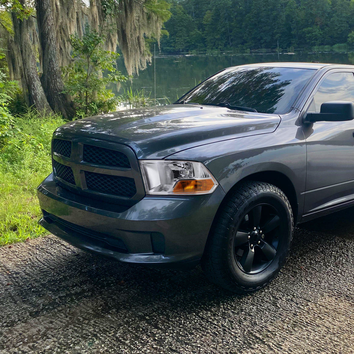 Ronnin - Fits 2009-2018 Ram 1500 2500 3500 2019-2024 Ram 1500 Classic Factory Style Replacement Dual Quad Headlights Assembly Pair | Chrome