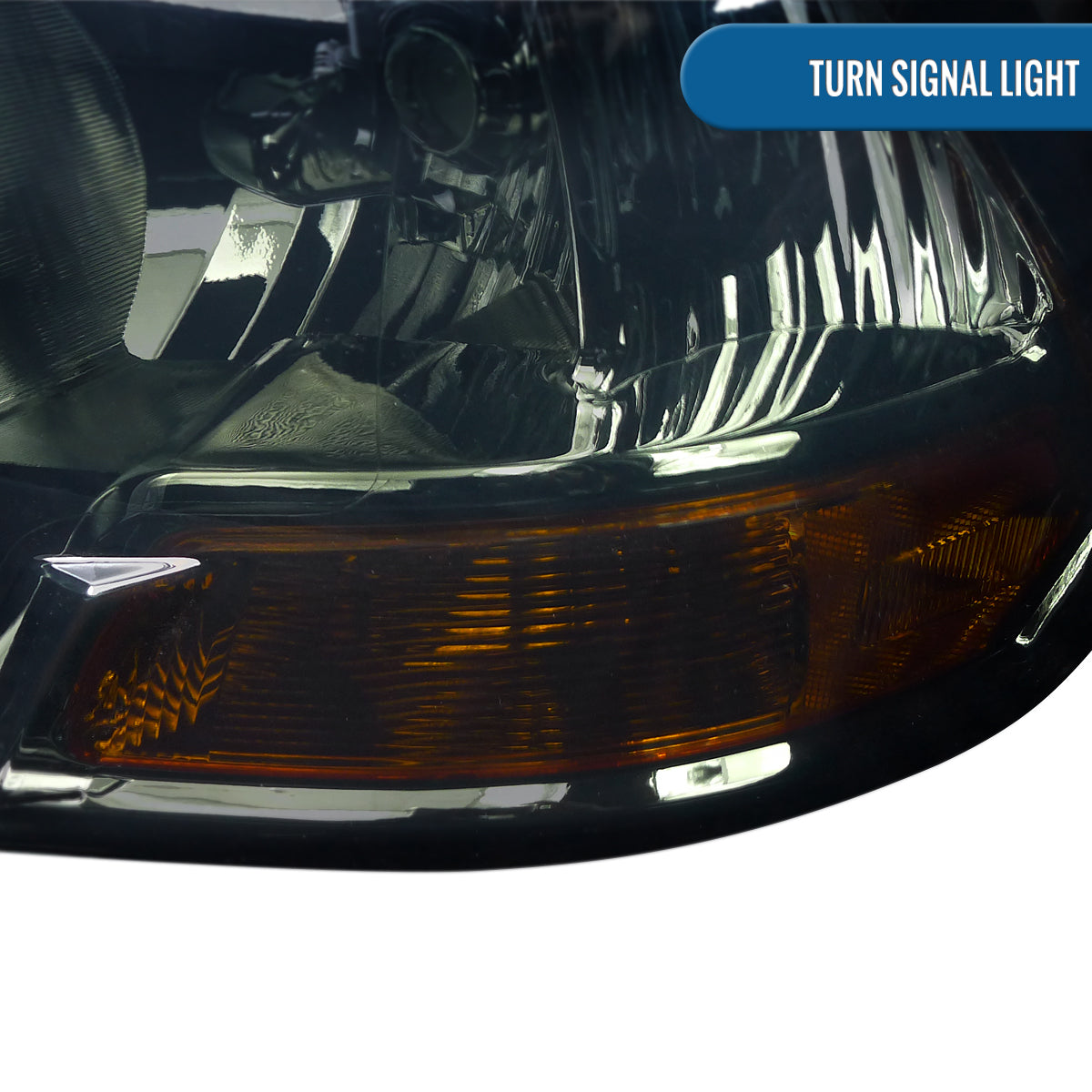 Ronnin - Fits 2009-2018 Ram 1500 2500 3500 2019-2024 Ram 1500 Classic Factory Replacement Dual Quad Headlights Assembly Pair | Smoke