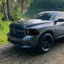 Ronnin - Fits 2009-2018 Ram 1500 2500 3500 2019-2024 Ram 1500 Classic Factory Replacement Dual Quad Headlights Assembly Pair | Smoke