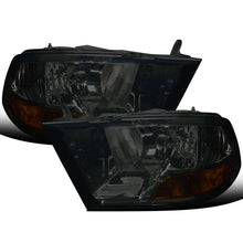 Ronnin - Fits 2009-2018 Ram 1500 2500 3500 2019-2024 Ram 1500 Classic Factory Replacement Dual Quad Headlights Assembly Pair | Smoke