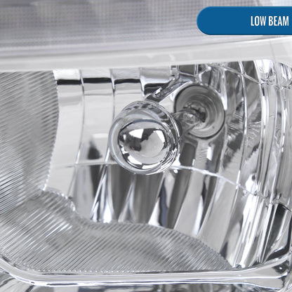 Ronnin - Fits 2009-2018 Ram 1500 2500 3500 2019-2024 Ram 1500 Classic Halogen Headlights LED Switchback Sequential Signal + Animated Startup Effect Parking Assembly Pair | Chrome