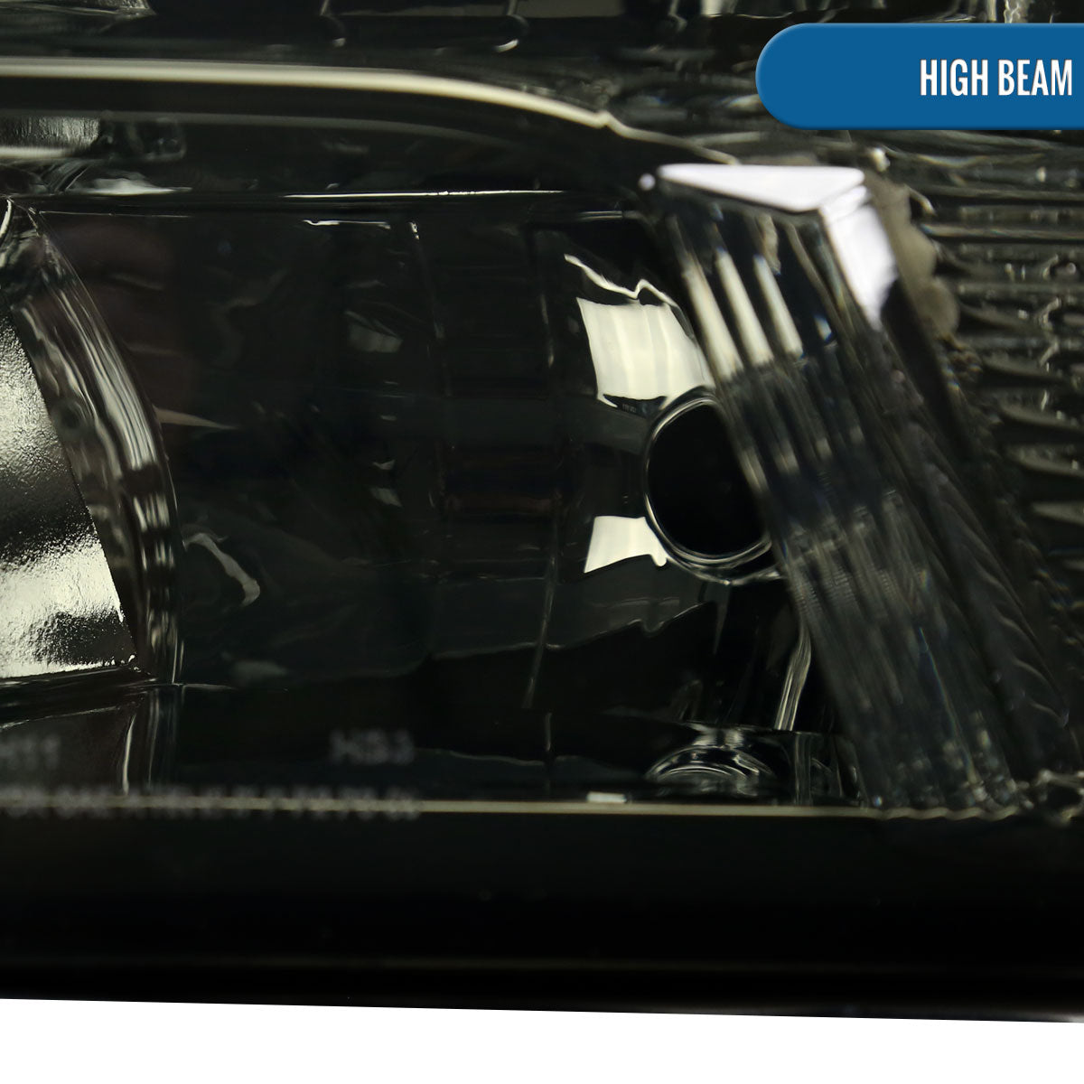 Ronnin - Fits 2009-2018 Ram 1500 2500 3500 2019-2024 Ram 1500 Classic  Factory Style Replacement Dual Quad Headlights Assembly Pair | Smoke