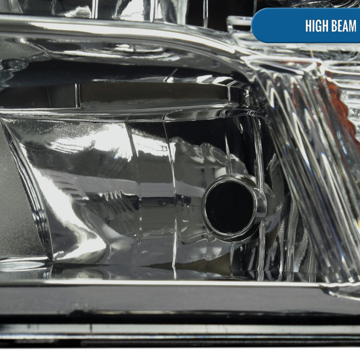 Ronnin - Fits 2009-2018 Ram 1500 2500 3500 2019-2024 Ram 1500 Classic Factory Style Replacement Dual Quad Headlights Assembly Pair | Light Smoke