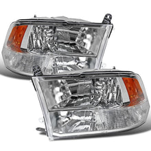 Ronnin - Fits 2009-2018 Ram 1500 2500 3500 2019-2024 Ram 1500 Classic Factory Replacement Dual Quad Headlights Assembly Pair | Chrome