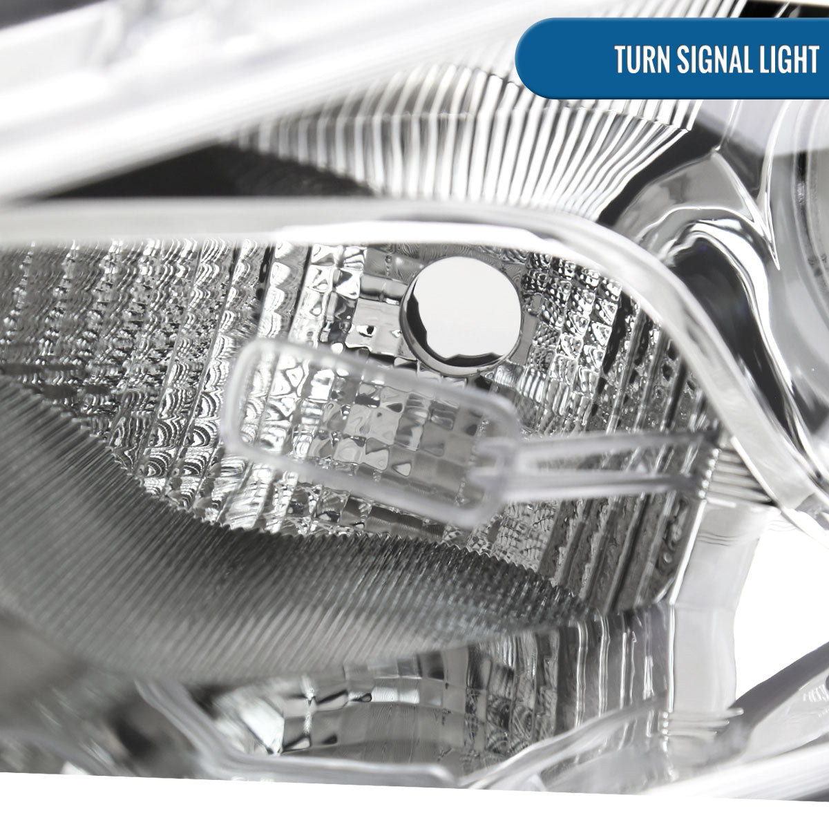 Ronnin -  Fits 2013-2016 Dodge Dart Halogen Factory Replacement Projector Headlights Assembly Pair | Chrome