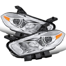 Ronnin -  Fits 2013-2016 Dodge Dart Halogen Factory Replacement Projector Headlights Assembly Pair | Chrome
