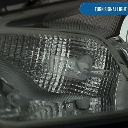 Ronnin -  Fits 2013-2016 Dodge Dart Halogen Factory Replacement Projector Headlights Assembly Pair | Smoke